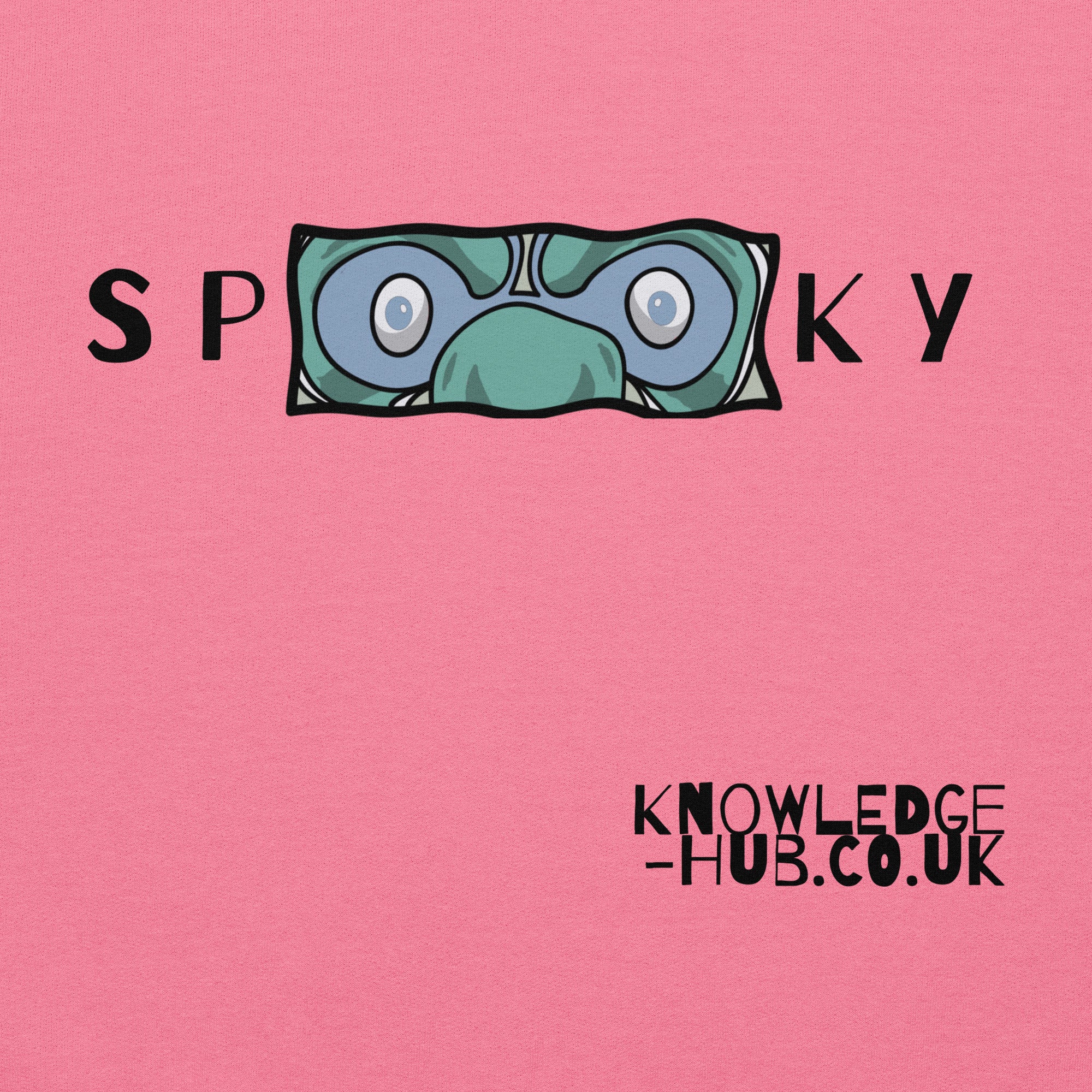 KH Chilly Spooky Eyes Graphic Design Unisex Hoodie In Azalea